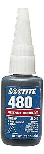 Loctite 48040, Prism Adhesivo Instantáneo, Color Negro 480, 