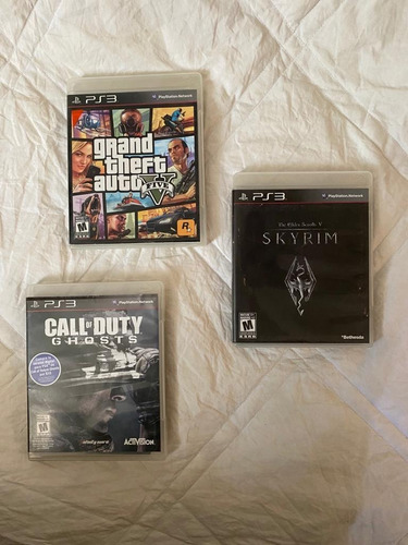 Juegos Ps3 Playstation3 Skyrim Grandtheftauto V Call Of Duty