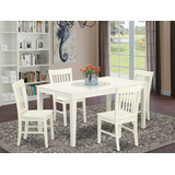 East West Furniture Capri - Juego De Comedor De 5 Piezas Pa.