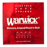 Cuerdas Warwick 46200 M 4 045/105 De Bajo Acero Niquelado