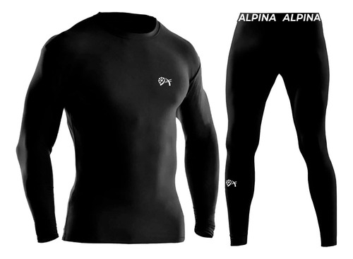 Conjunto Termico Frio Alpina Frizado Remera + Calza - C