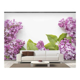 Adesivo De Parede Flores Jacinto Borboletas 3d 10m² Nfl189