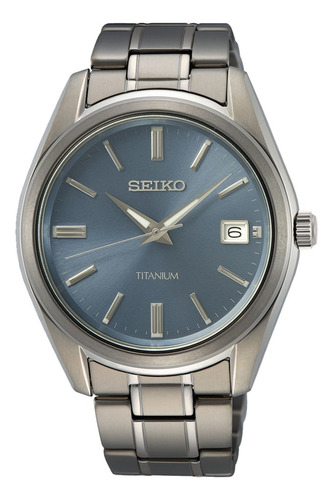 Reloj Seiko Sur371p1 Titanium 100m Hombre Agente Liniers