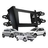 Marco Adaptador Vw Fox Suran Crossfox 2014 Doble Din - Negro