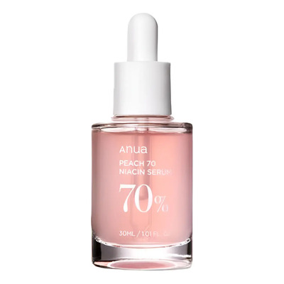 Anua Peach 70 Niacin Serum 30ml, Glass Skin, K-beauty Mixta Día/noche