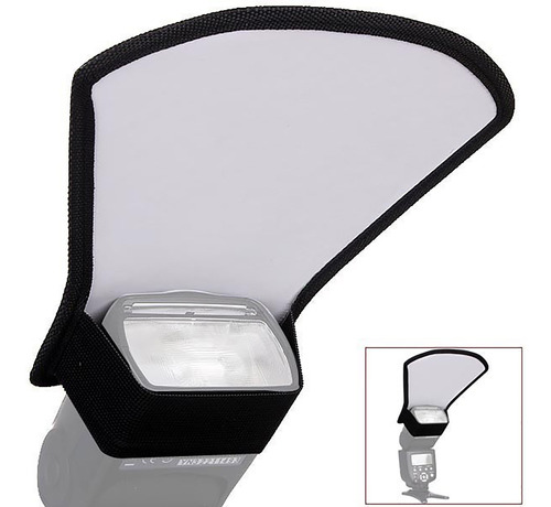 Difusor De Flash Universal Softbox Plata Y Blanco Reflector