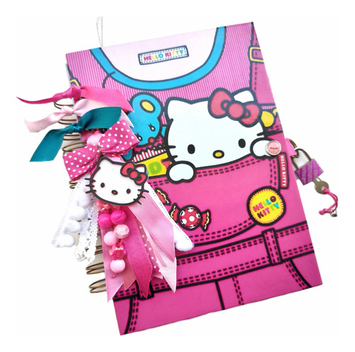 Hello Kitty Diario Intimo C/candado A5 Personalizado C/nombr