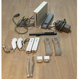 Nintendo Wii Branco+ 1 Controle+2 Nunchucks+cases+motionplus