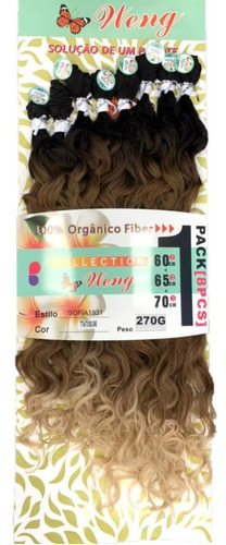 Cabelo Orgânico Cacheado Afro Natural 8 Telas 270 Sofia Weng