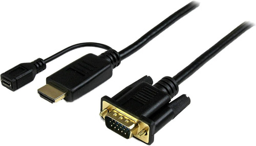 Cable Startech Vga Macho - Hdmi + Micro-usb Macho/hembra 3mt