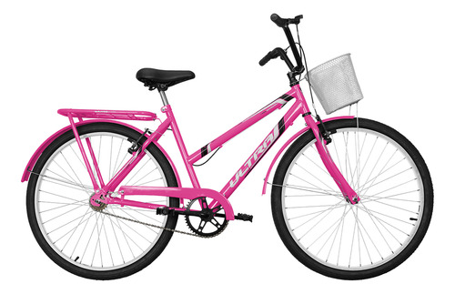 Bicicleta Aro 26 Feminina Juvenil Ultra Bikes Com Cestinha