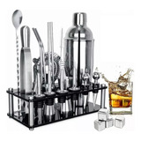 Kit De Cocteleria Bartender Utensilios Shaker Cocktail 25pcs