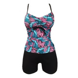 Mujer, Playa. Trajes De Baño Dama, Short + Blusa. Talla S