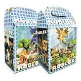 100 Cajas Dulceros Roblox Fiesta Carton Aguinaldos Bolo