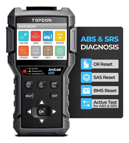 Topdon Al600 Obd2 Scanner Code Reader, Diagnostic Scan Tool