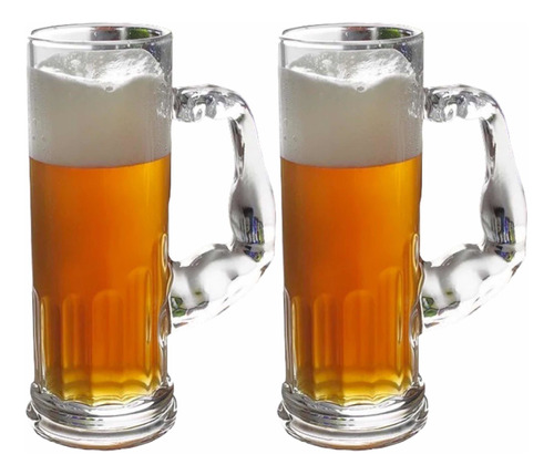 Vaso Shopero Cerveza De 500ml Set De 2 Unidades