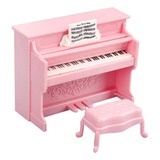 1:12 Piano En Miniatura Con Taburete Mini Decoración De