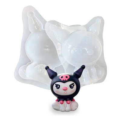 Molde Para Alcancia De Yeso Kuromi 18 Cm Sin Ranura 3d Blanco | Meses sin interés