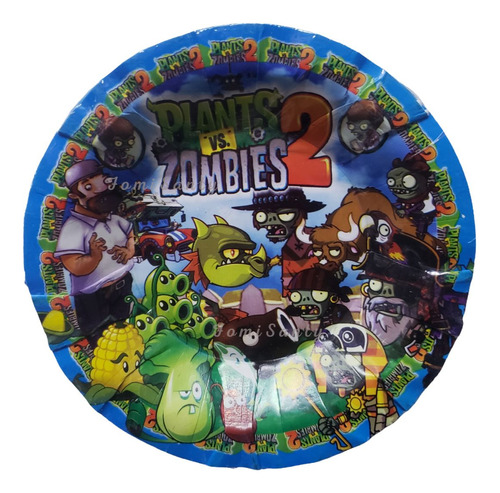 Plantas Vs Zombies Fiesta Cumpleaños A Elegir: Plato, Vaso