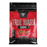 Suplemento En Polvo Bsn  True-mass 1200 Proteína Sabor Frutilla En Bolsa De 4.65kg