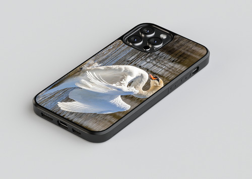 Funda Diseño Para Huawei Cisnes Elegantes  #4