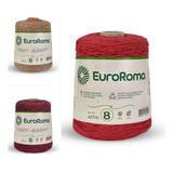 Barbante Euroroma 600g Fio 8 Para Crochê - Escolha A Cor