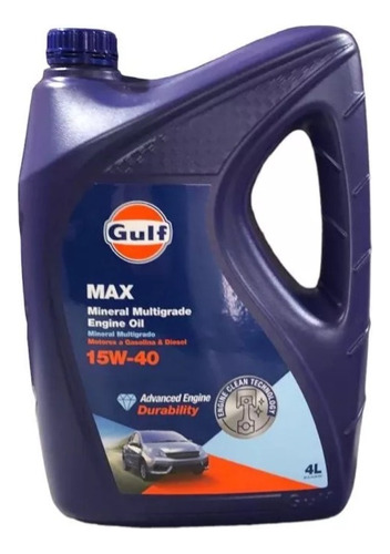 Aceite Gulf Max 15w40 X 4lts - Mineral