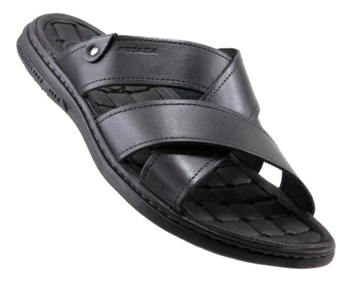 Chinelo Masculino Esporão  Couro Legítimo Pegada 131285