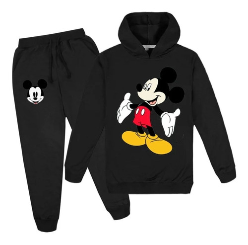 Moletom Grosso Flanelado Blusa+calça Conjunto Minnie-mickey