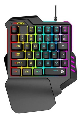 Teclado Gamer Rgb Fantech Archer K512 Una Mano - Revogames 