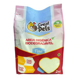 Areia Higiênica Gato 2kg Fina Biodegradável Envio 24h C/ Nf 