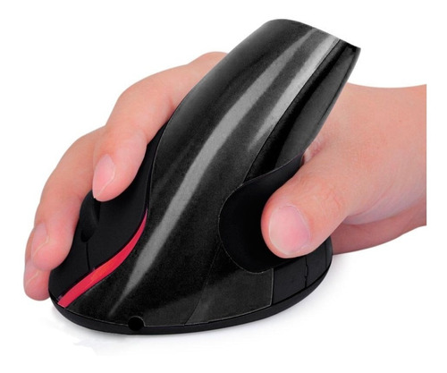 Mouse Vertical 5 D Inalámbrico Ergonómico Recargable Negro