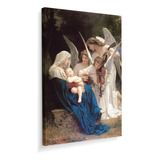 Quadro Tela Canvas William Bouguereau Som Dos Anjos 30x43