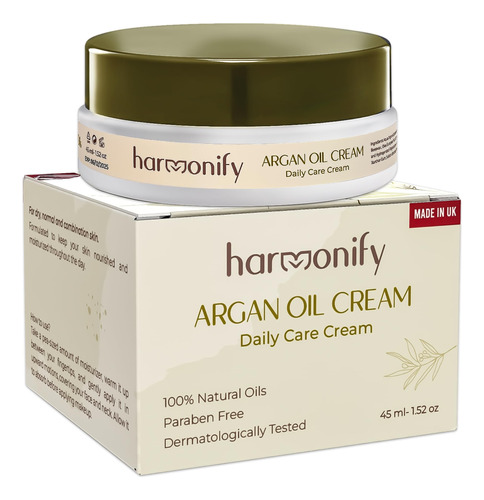 Harmonify Crema Facial Hidratante De Aceite De Argan Batido