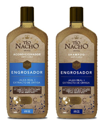 Shampoo Tío Nacho X 2 X 415 Ml. Fraganci - mL a $66