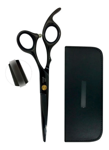 Stylecut Tijera Corte Microdentada 6 Cobalto Barberia Negro