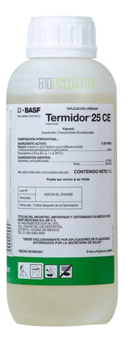 Termidor 25 Ce 1 L Insecticida Fipronil Termitas Moscas