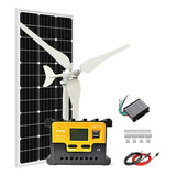 Kit Híbrido 200w Eólico-solar Off Grid 12v: Turbina 100w + P