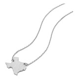Ruizhen Collar Con Colgante De Mapa Del Estado De Texas En 3