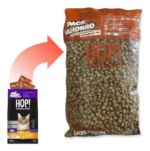 Hop Gato Adulto 1kg + Snack De Regalo 