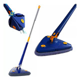 Esfregão Triangular  Mop De Limpeza Giratório Mop + 1 Refil