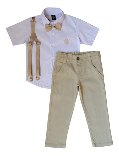 Conjunto Social Infantil Menino - Calça - Camisa Manga Curta