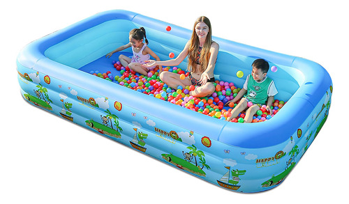 Piscina Inflable Para Familias Con Estampados De Animales, 2