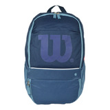 Mochila Porta Notebook 17 Wilson Urbana Reforzada Grande Color Azul Oscuro