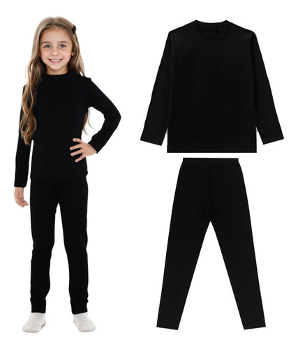 Conjunto Térmico Frio Intenso Infantil Calça+blusa Peluciado