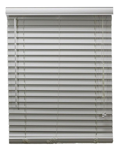 Persiana Horizontal Pvc 50mm Forest Branca 80 L X 160 A