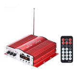 Amplificador 4 Ch 25x4 Watts Bluetooth Sd Usb Fm Mp3 12vdc 