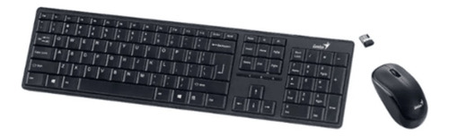 Combo Genius Teclado + Mouse Slimstar 8230 Wireless/bt Mouse Negro Teclado Negro