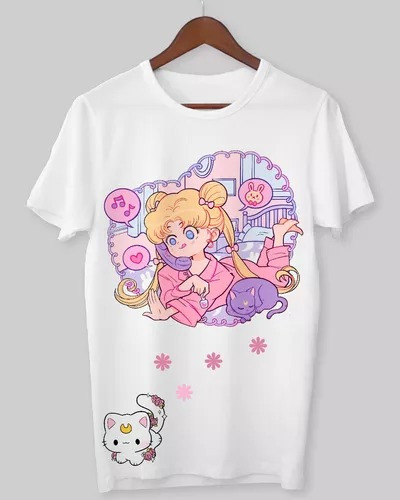 Remera Adulto, Sailor Moon, Aesthetic Kawaii # C