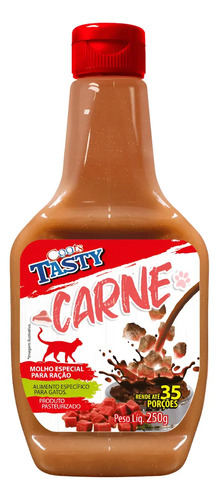 Molho Para Ração Gato Vários Sabores Petisco 250g Gatos